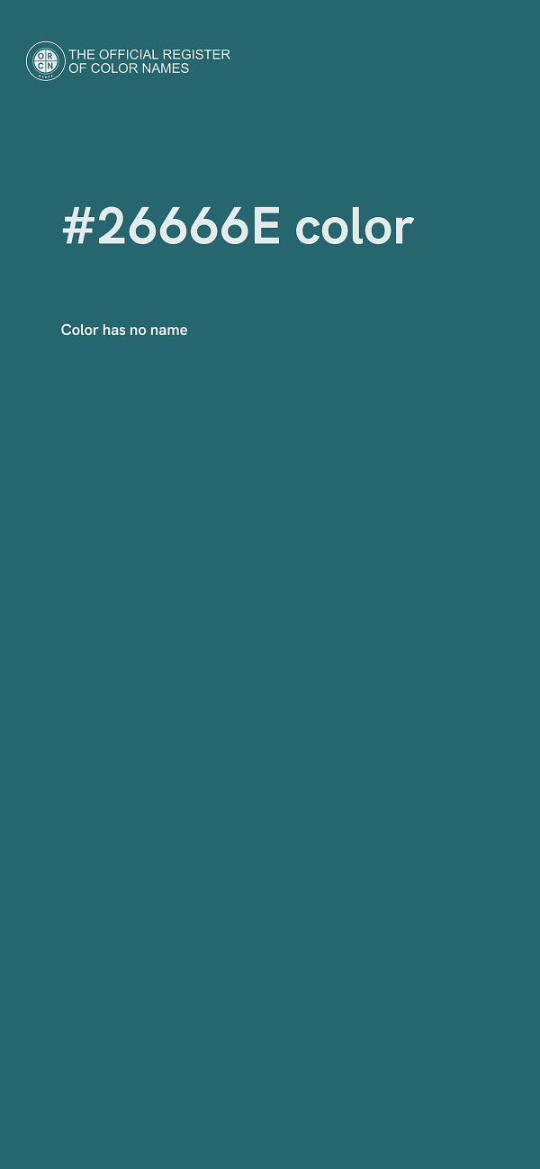 #26666E color image