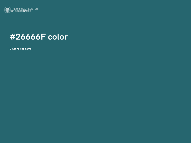 #26666F color image