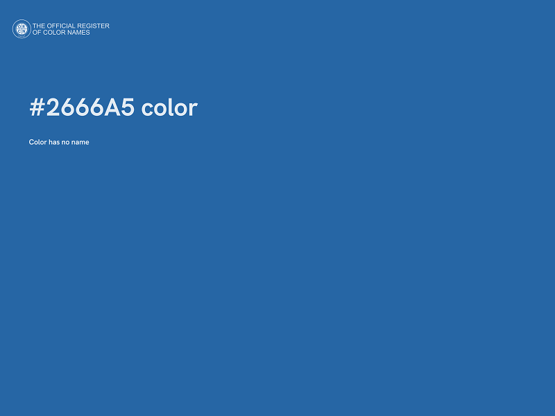 #2666A5 color image