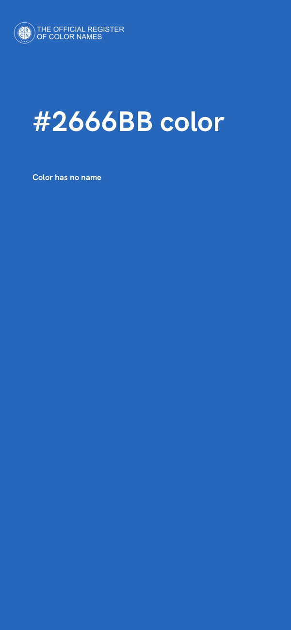 #2666BB color image