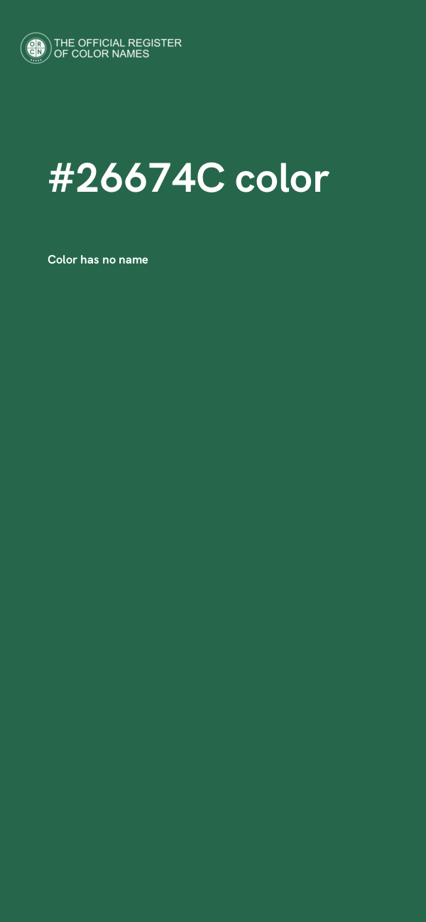 #26674C color image