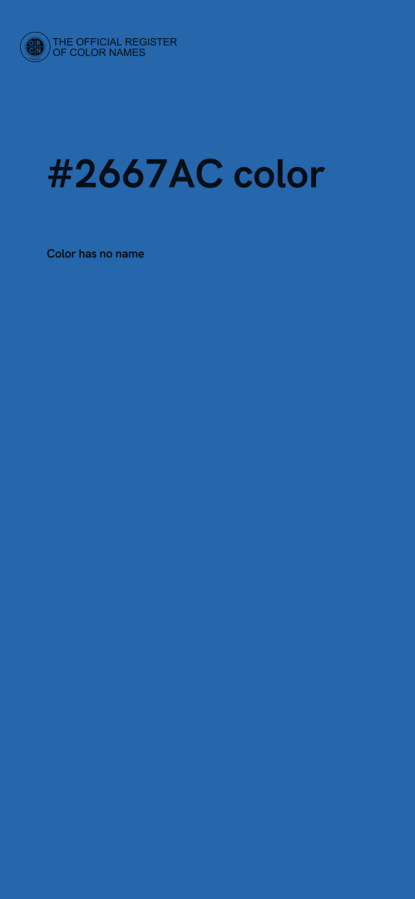 #2667AC color image