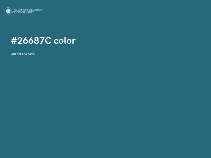 #26687C color image