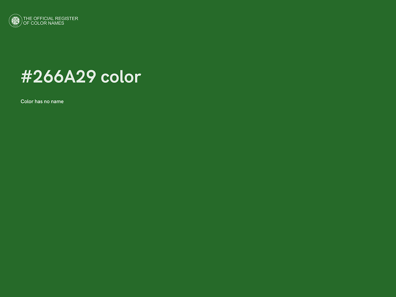 #266A29 color image