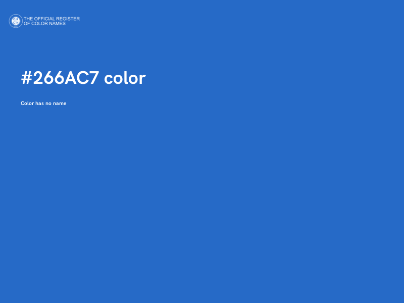 #266AC7 color image