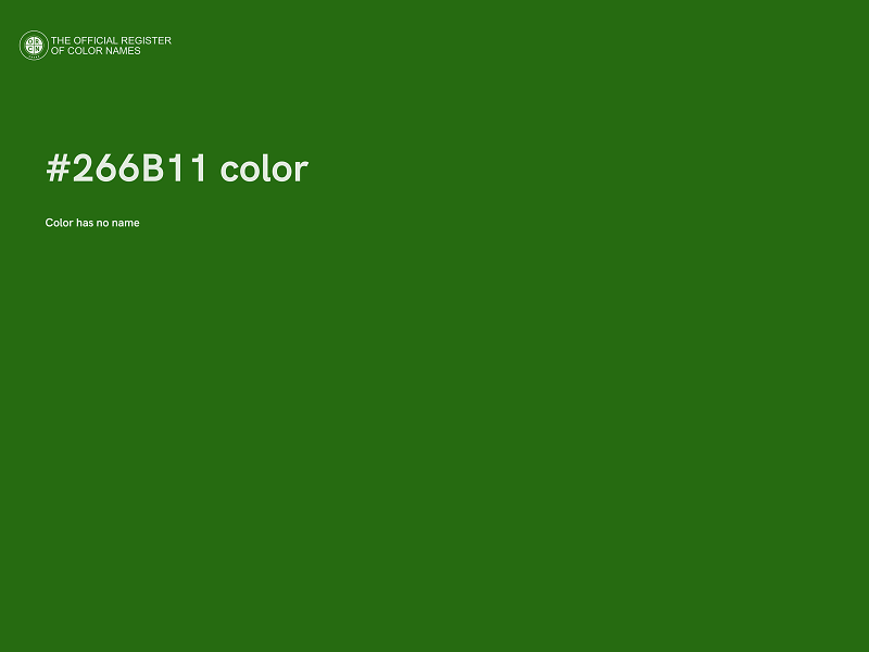 #266B11 color image