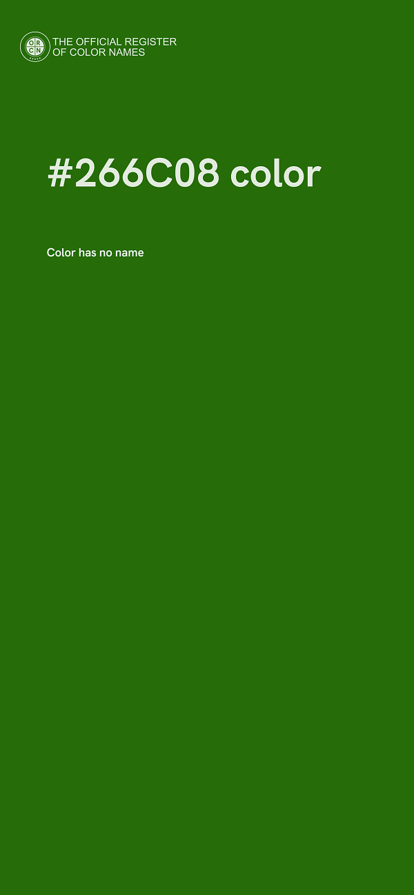 #266C08 color image