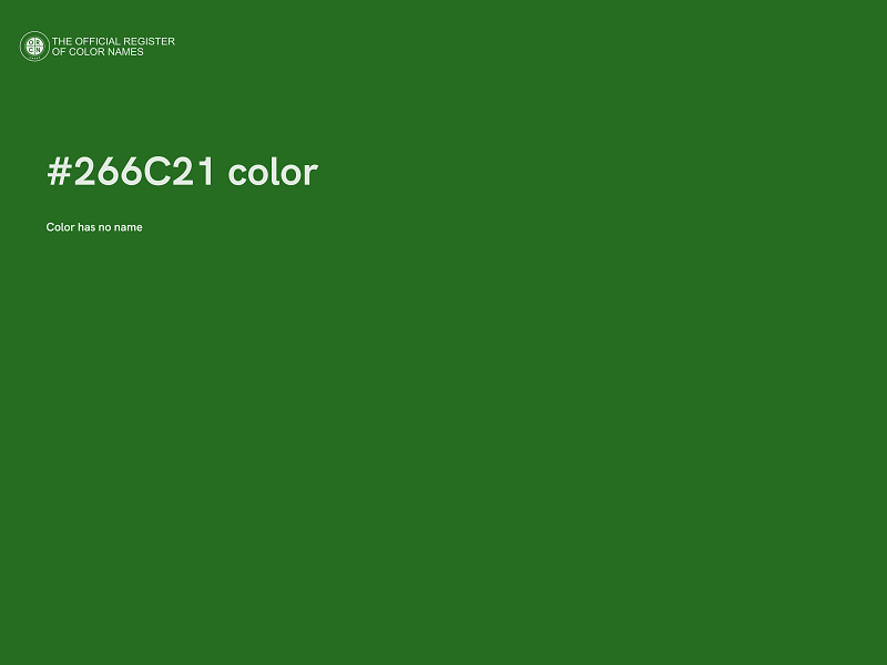 #266C21 color image