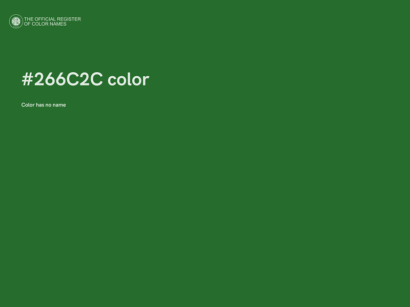 #266C2C color image