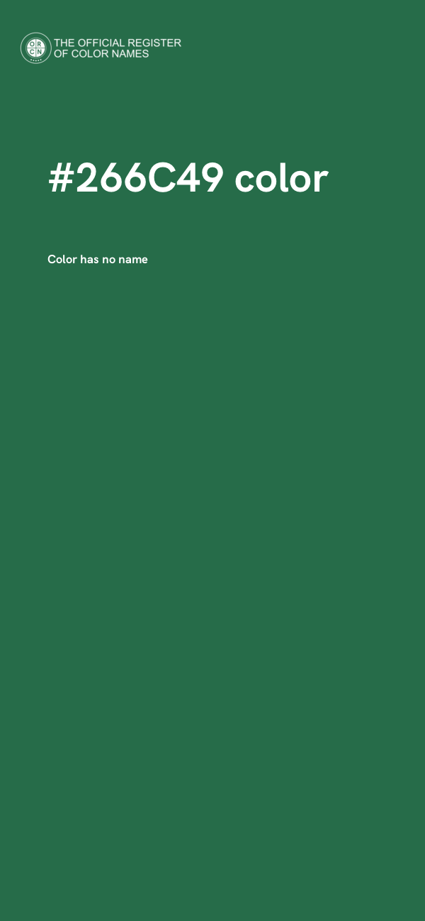 #266C49 color image