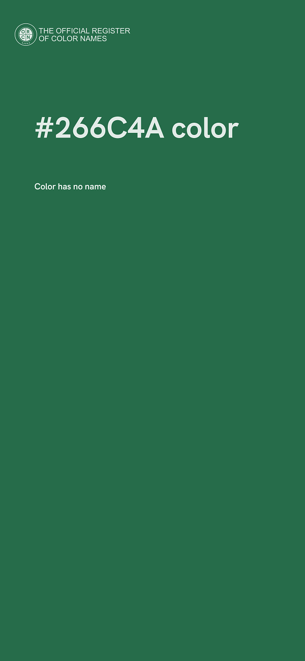 #266C4A color image
