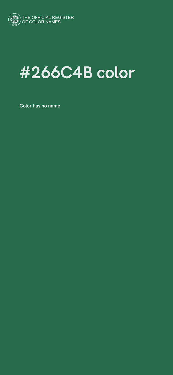 #266C4B color image