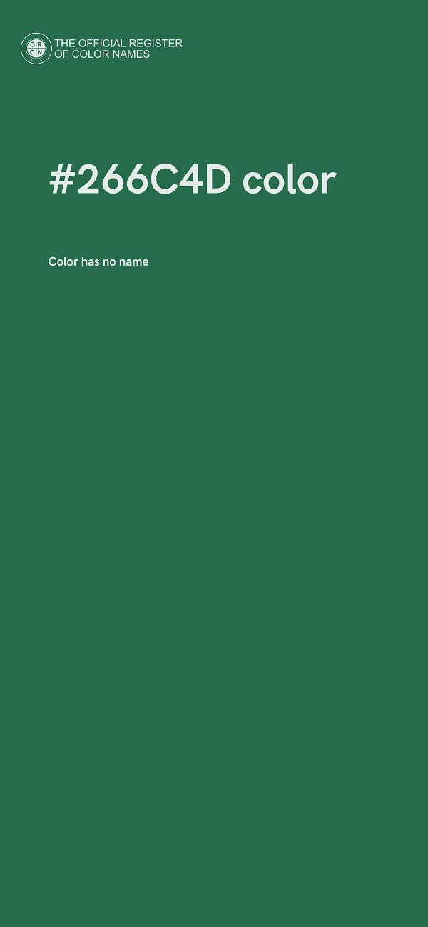 #266C4D color image