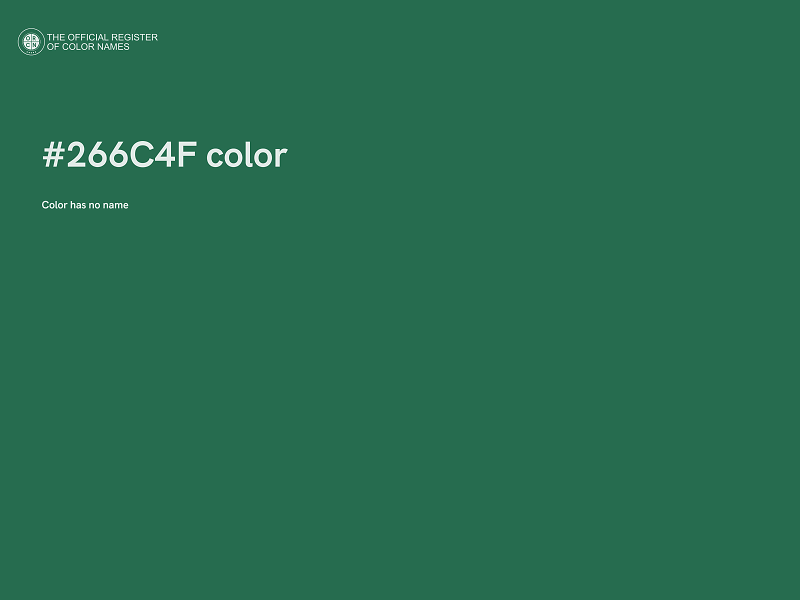 #266C4F color image