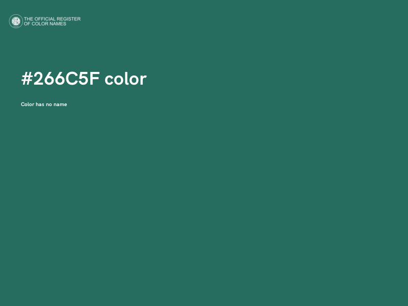 #266C5F color image