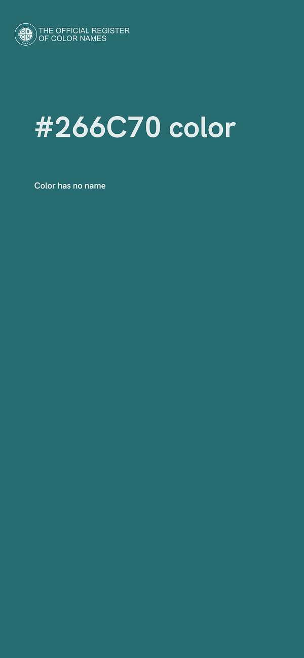 #266C70 color image