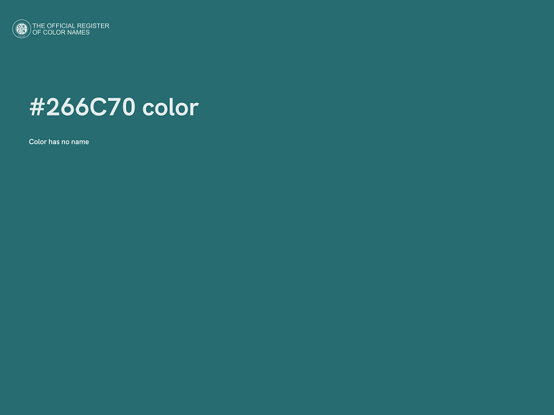 #266C70 color image
