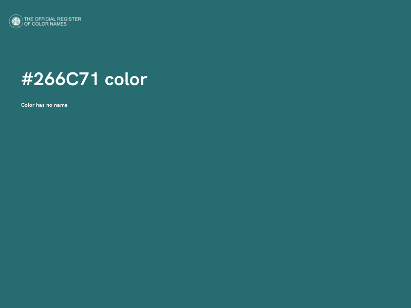 #266C71 color image