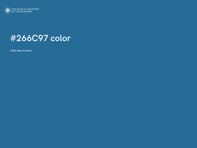 #266C97 color image