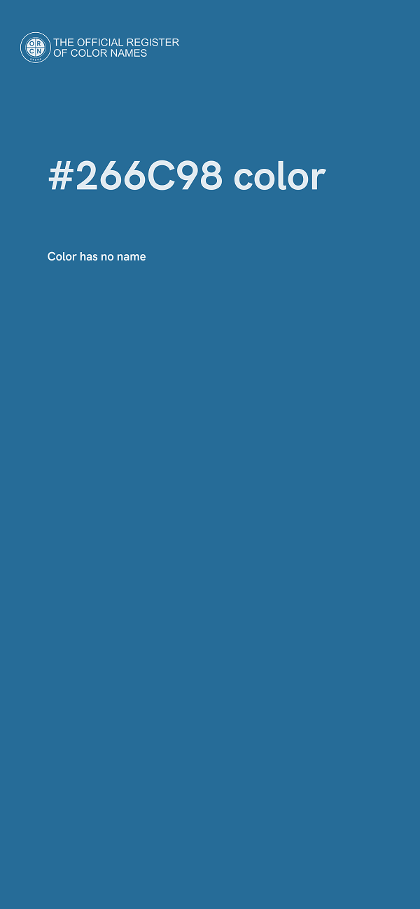 #266C98 color image