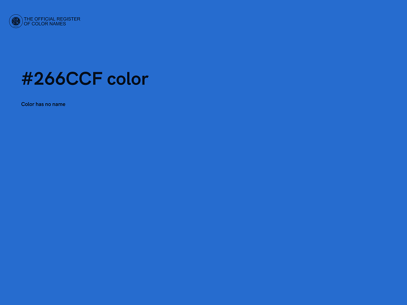 #266CCF color image