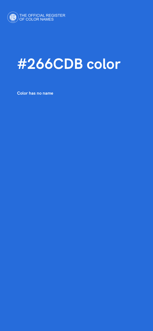 #266CDB color image