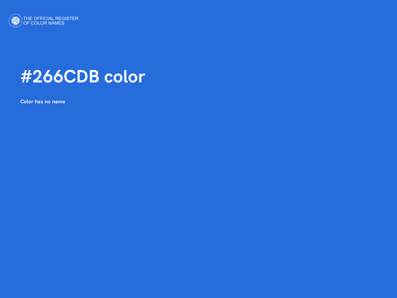#266CDB color image