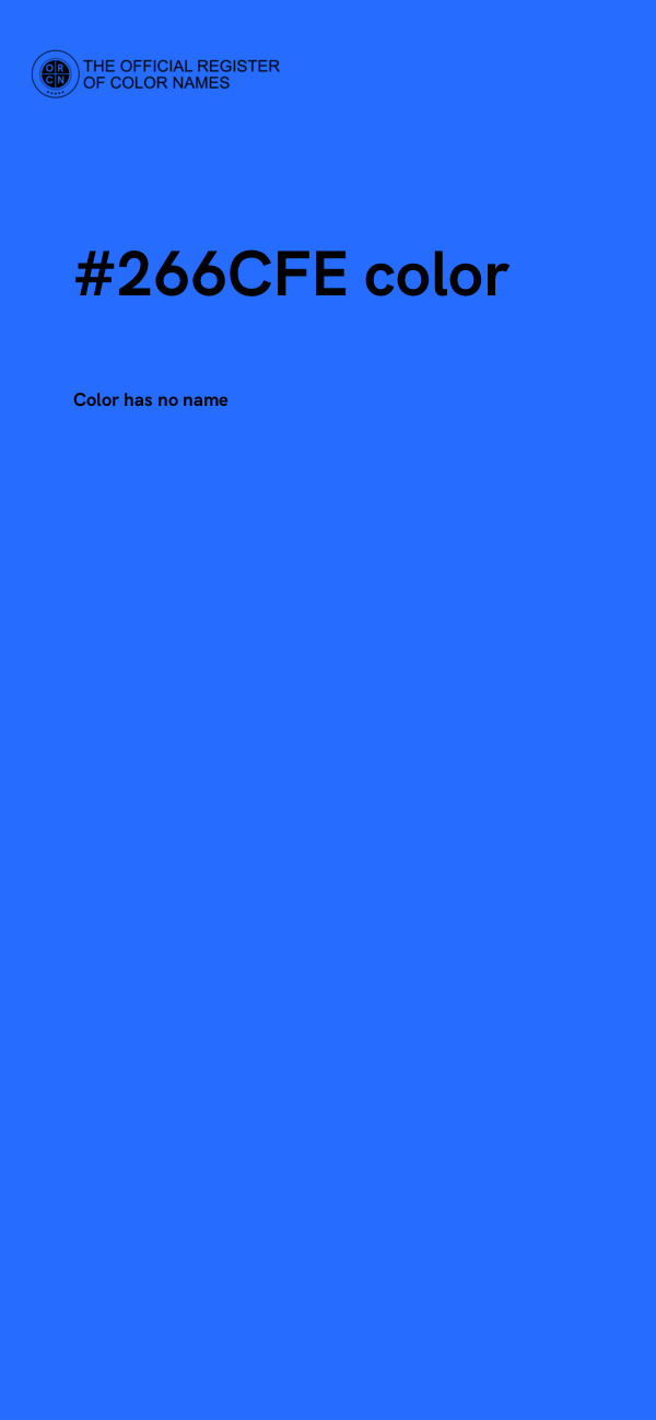 #266CFE color image