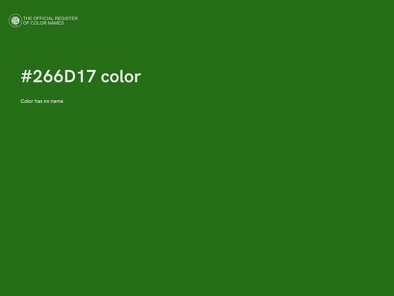 #266D17 color image