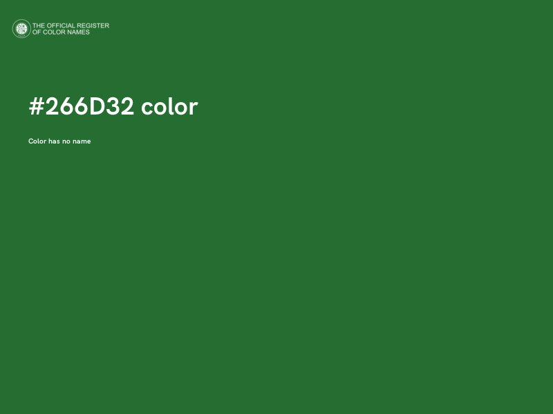 #266D32 color image