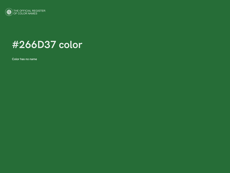 #266D37 color image