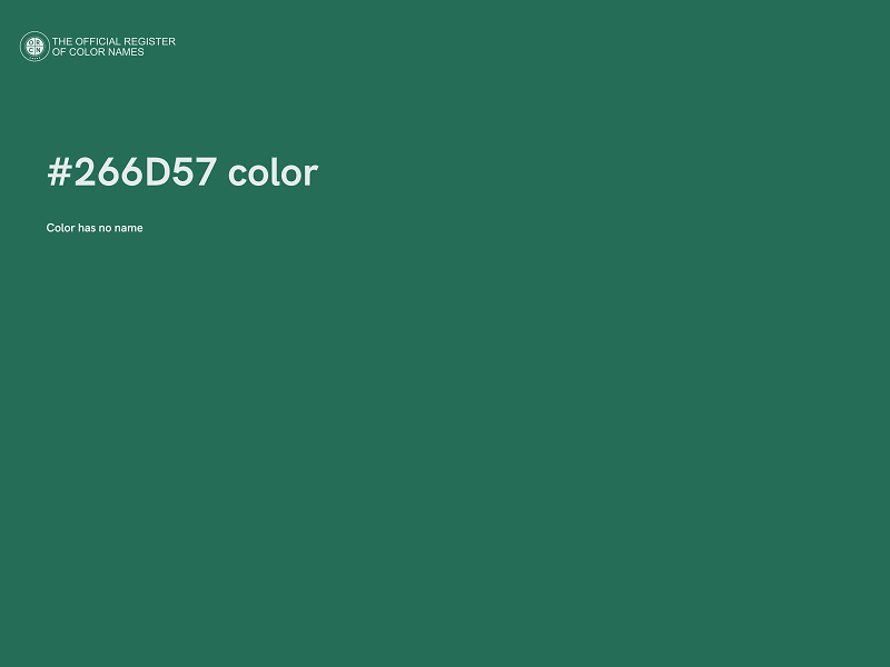 #266D57 color image