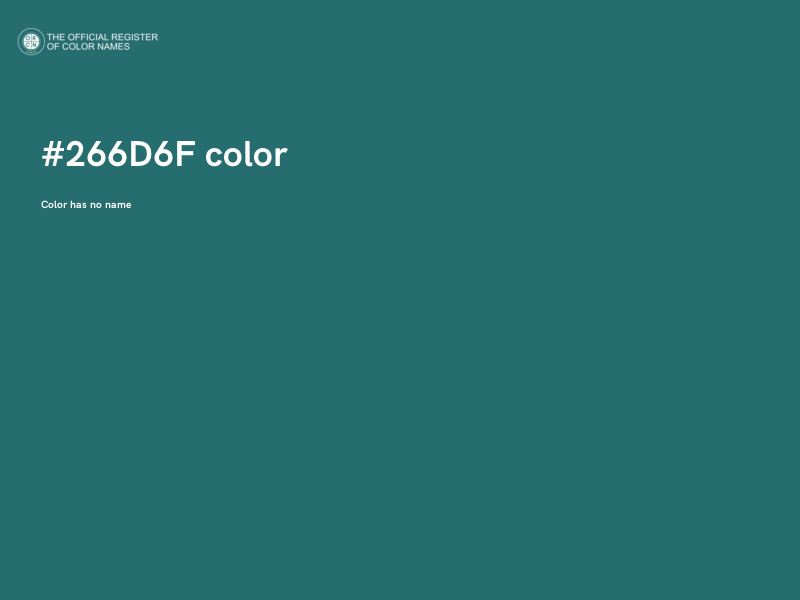 #266D6F color image