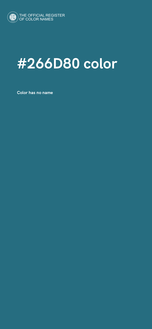 #266D80 color image