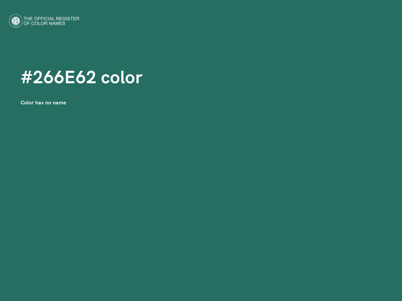 #266E62 color image