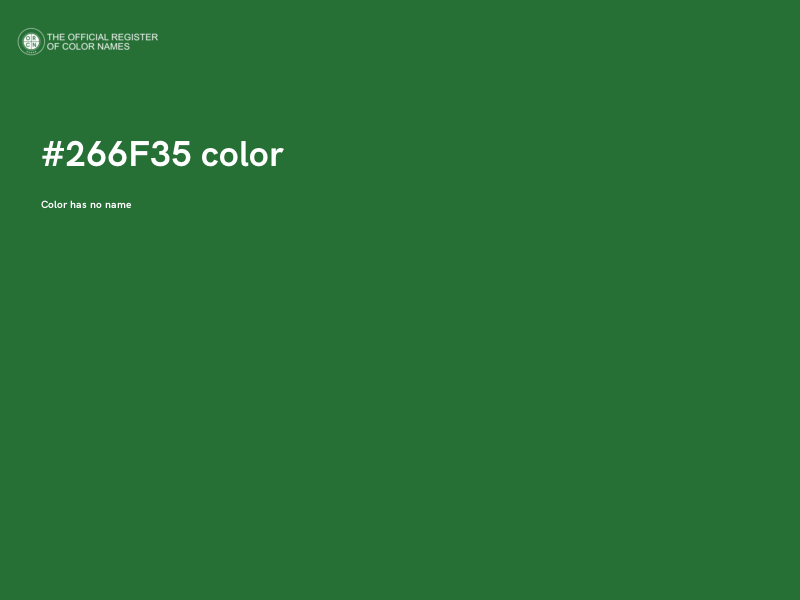 #266F35 color image