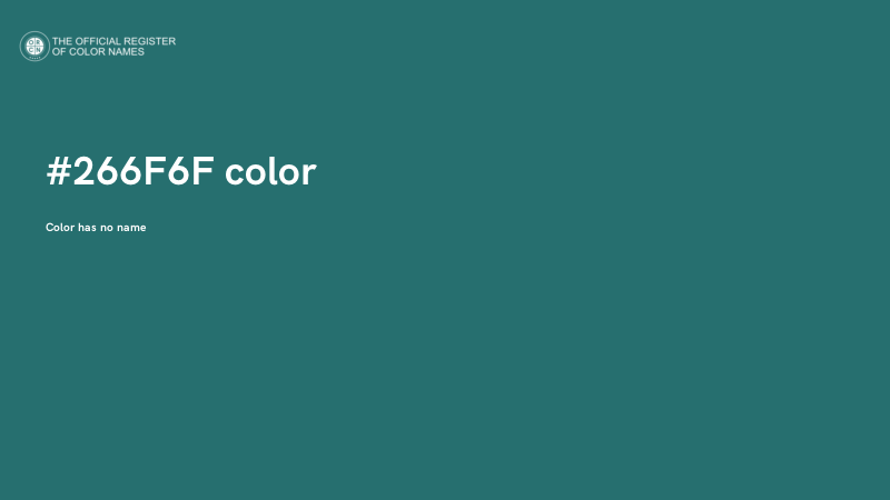 #266F6F color image