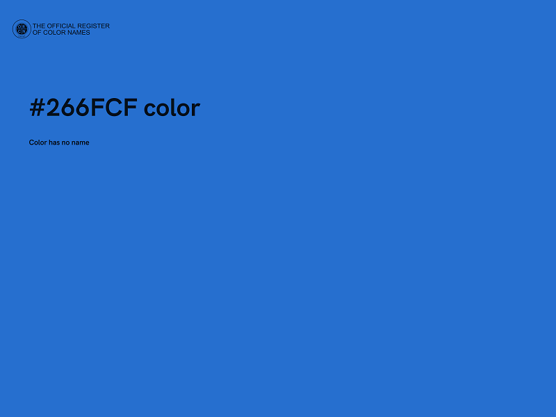 #266FCF color image