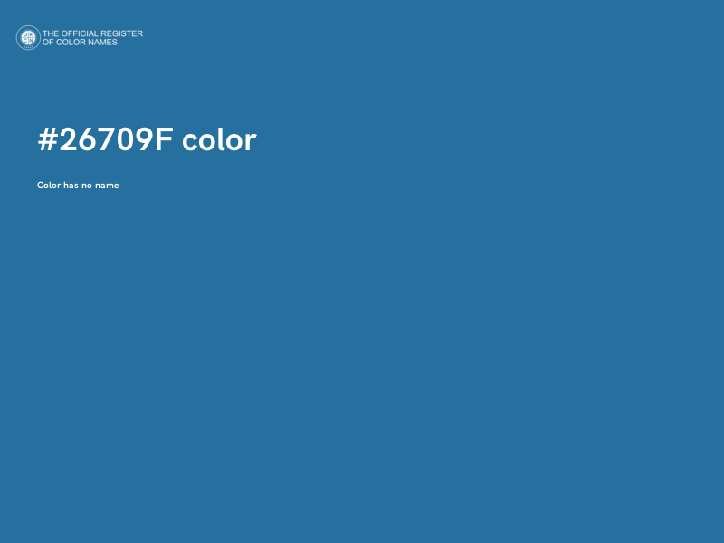 #26709F color image