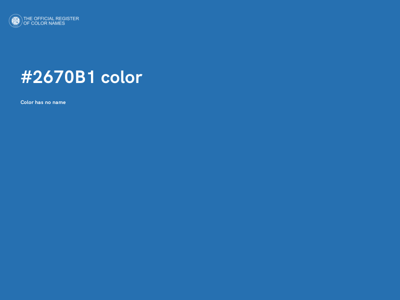#2670B1 color image