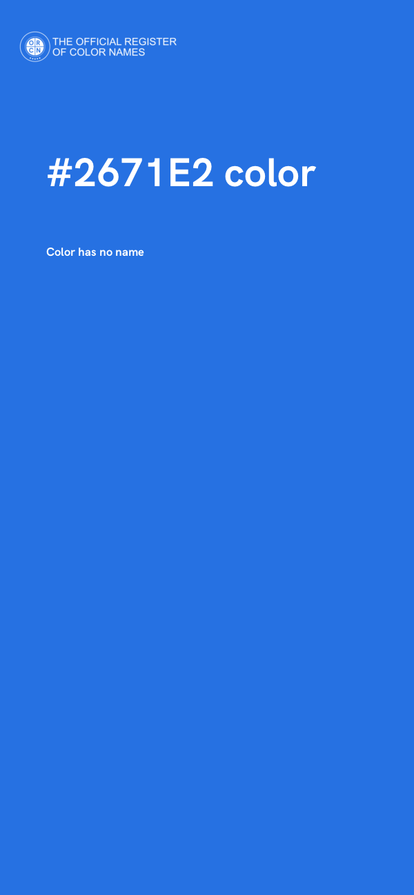 #2671E2 color image