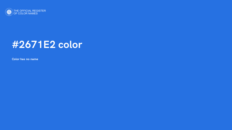 #2671E2 color image
