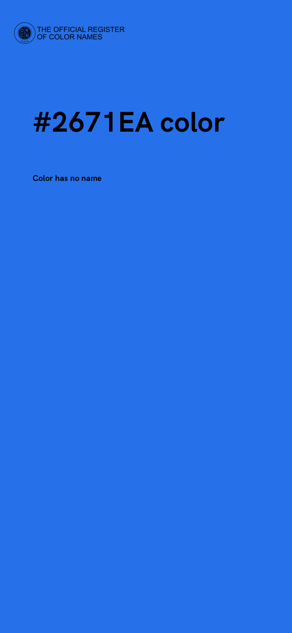 #2671EA color image