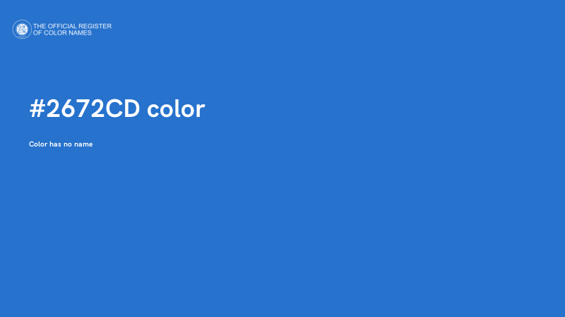 #2672CD color image