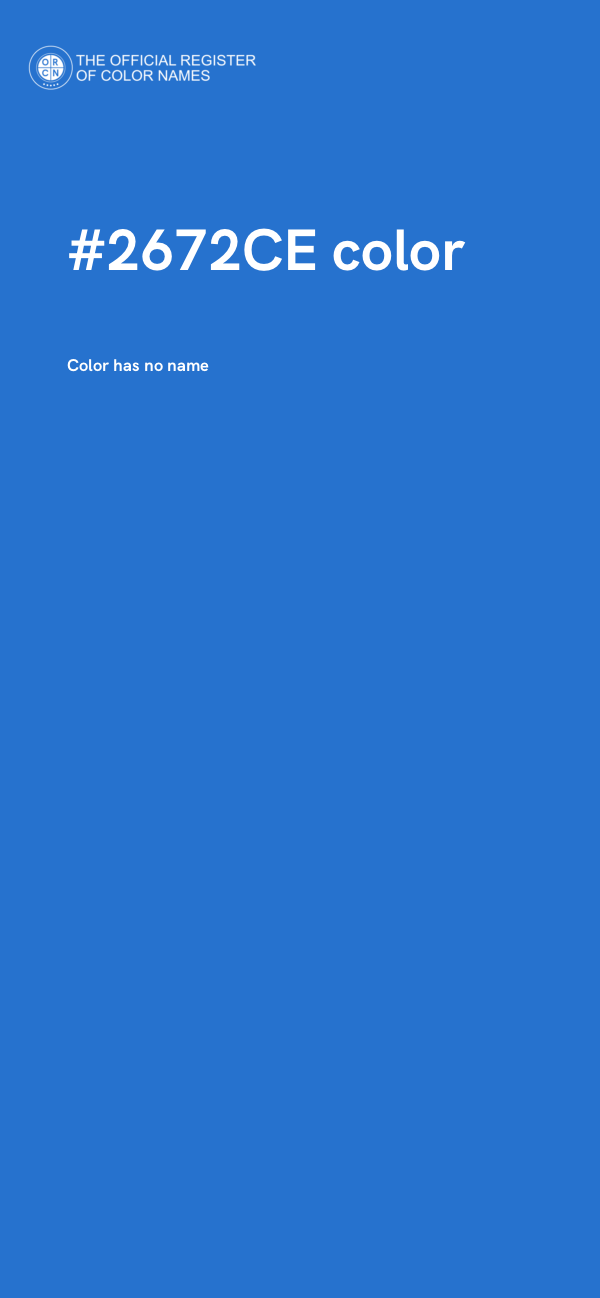 #2672CE color image