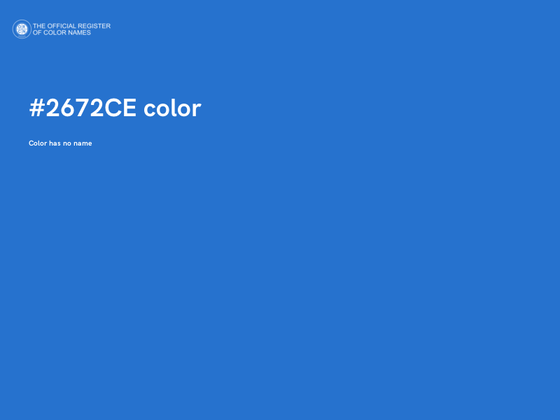 #2672CE color image