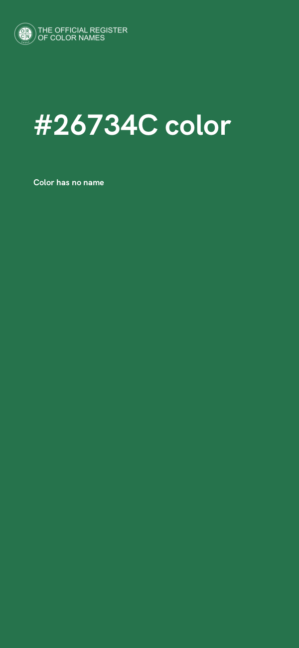 #26734C color image