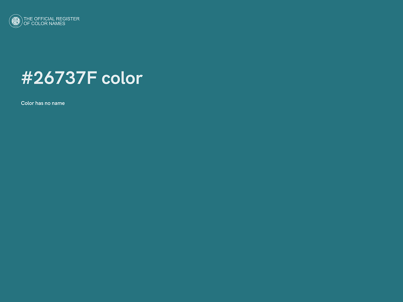 #26737F color image