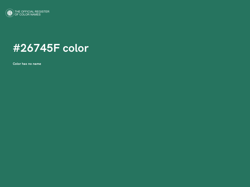 #26745F color image
