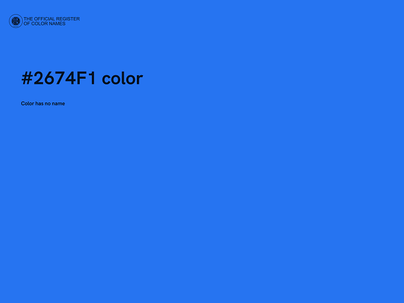 #2674F1 color image